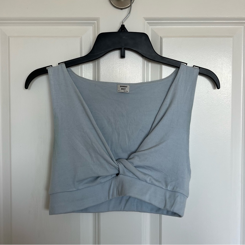 blue aritzia bralette